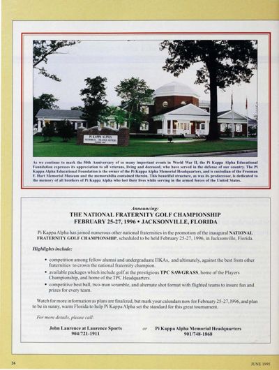 The National Fraternity Golf Championship